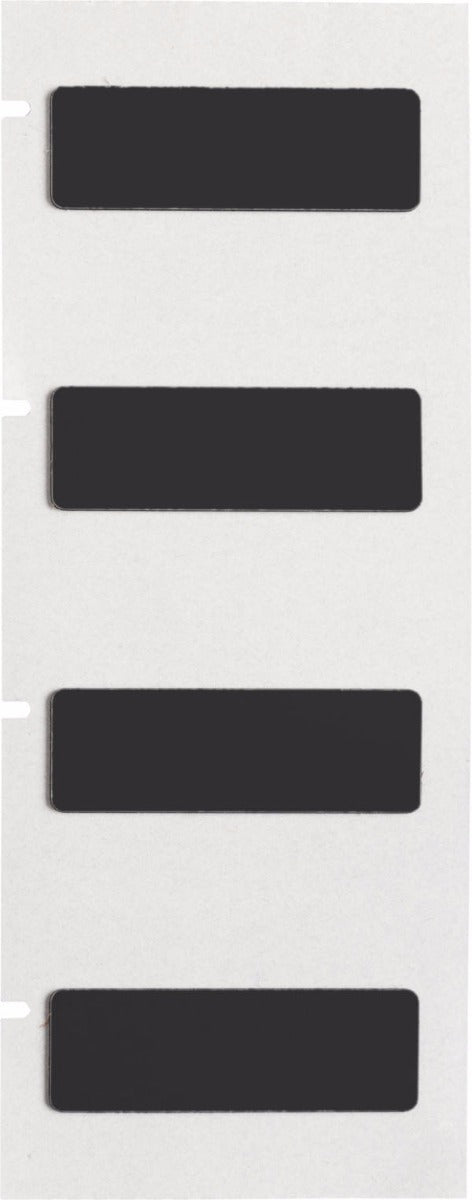 M71EP-6-7593-BK Engraved Plate Replacement labels for BMP71 Printer Black Gloss Polyethylene-Foam Laminate - Labelzone