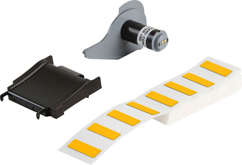M71EP-6-7593-YL Engraved Plate Replacement labels for BMP71 Printer Yellow Gloss Polyethylene-Foam Laminate - Labelzone