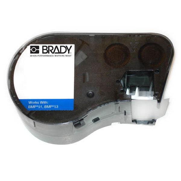 MC-1000-595-CL-BK Brady Indoor-Outdoor Vinyl Black on Clear For BMP51-BMP51 BMP53 Printers