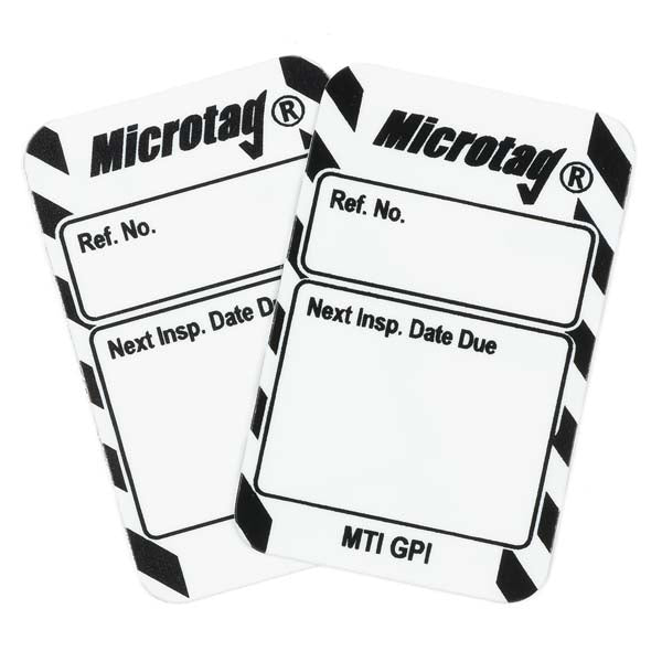 Brady Scafftag Microtag Inserts Inspection Date Due Black on White 30mm x 47mm