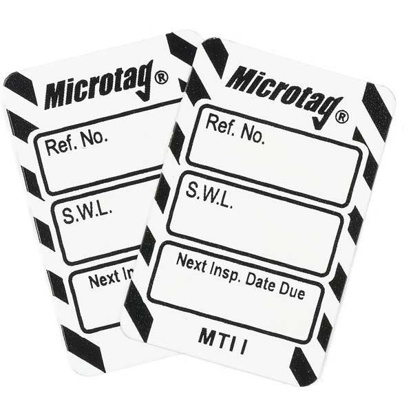 Brady Scafftag Microtag Inserts SWL Next Inspection Date Due Black on White 30mm x 47mm