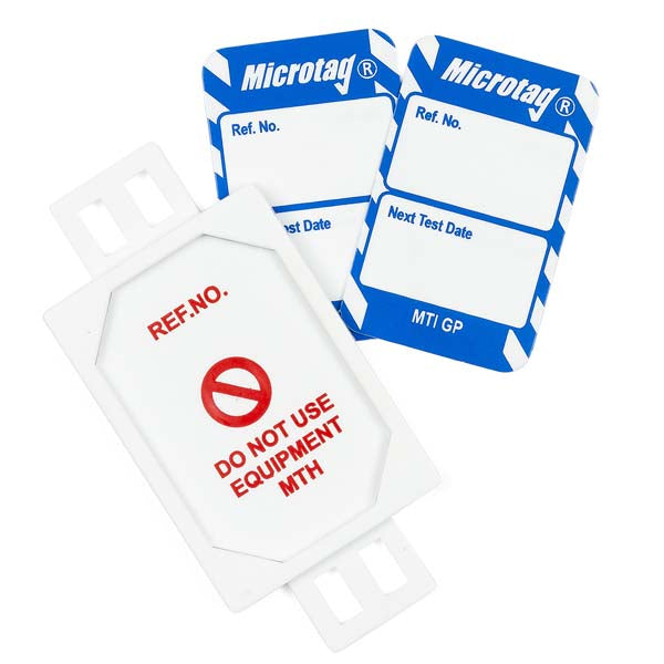 Brady Scafftag Microtag Kit Next Test Date White on Blue