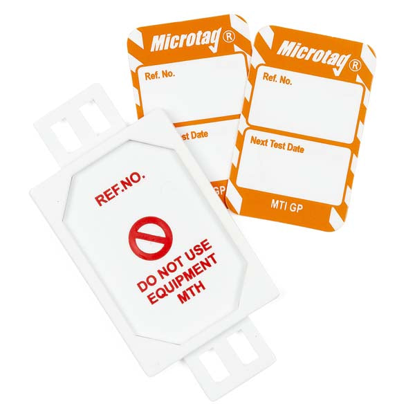 Brady Scafftag Microtag Kit Next Test Date White on Orange