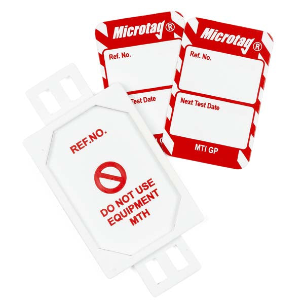 Brady Scafftag Microtag Kit Next Test Date White on Red