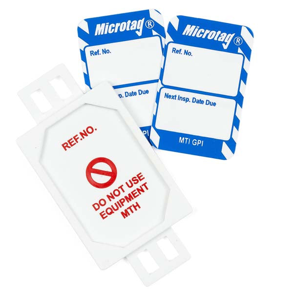 Brady Scafftag Microtag Kit Next Inspection Date Due White on Blue