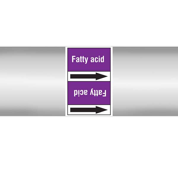 N007045 Brady White on Violet Fatty acid Clp Pipe Marker On Roll