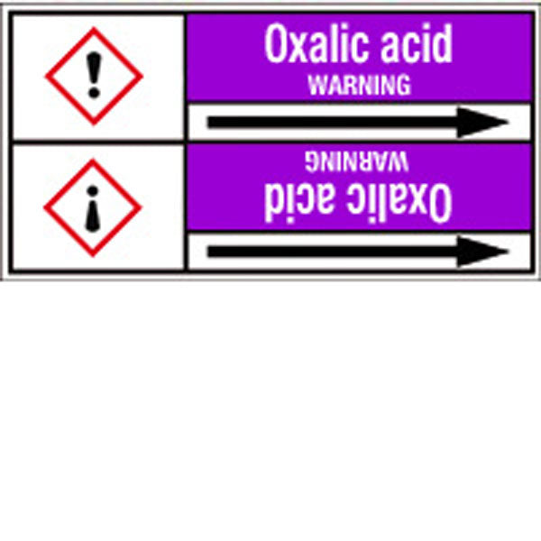 N007061 Brady White on Violet Oxalic acid Clp Pipe Marker On Roll