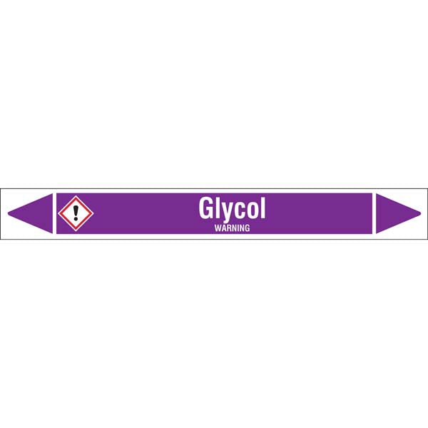 N007193 Brady White on Violet Glycol Clp Pipe Marker On Roll