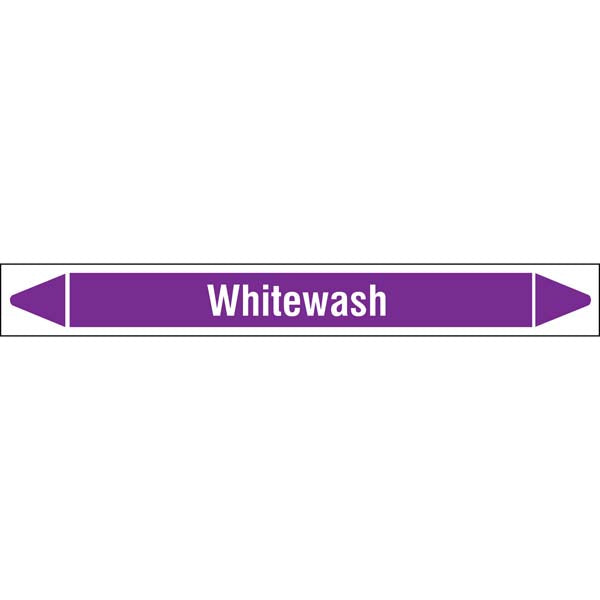 N007222 Brady White on Violet Whitewash Clp Pipe Marker On Roll