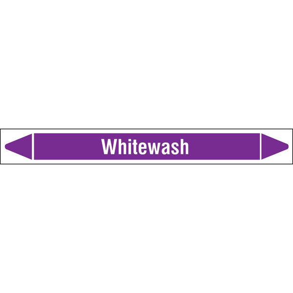 N007224 Brady White on Violet Whitewash Clp Pipe Marker On Roll