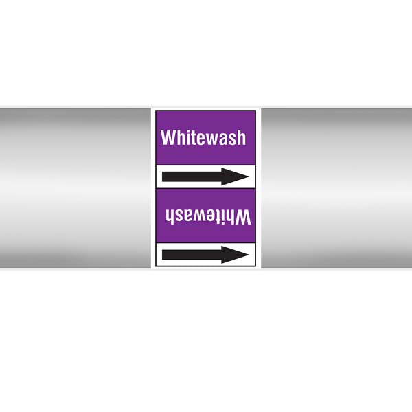 N007226 Brady White on Violet Whitewash Clp Pipe Marker On Roll