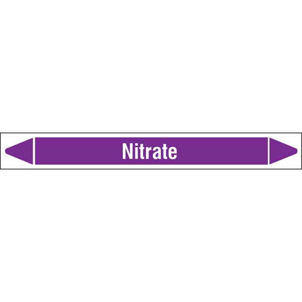 N007231 Brady White on Violet Nitrate Clp Pipe Marker On Roll