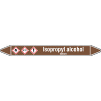 N007879 Brady White on Brown Butanol Clp Pipe Marker On Card