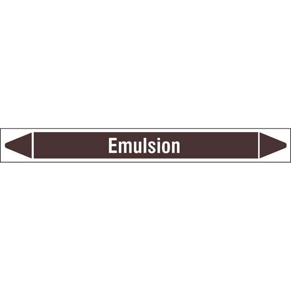 N007921 Brady White on Brown Emulsion Clp Pipe Marker On Roll