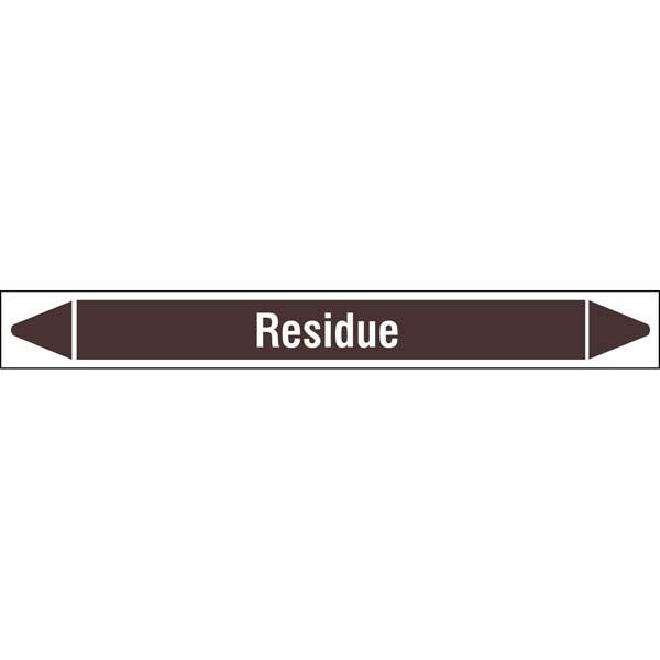 N008218 Brady White on Brown Residue Clp Pipe Marker On Roll