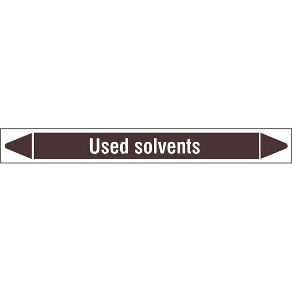 N008234 Brady White on Brown Used solvents Clp Pipe Marker On Roll