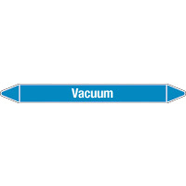 N008524 Brady White on Blue Vacuum Clp Pipe Marker On Roll