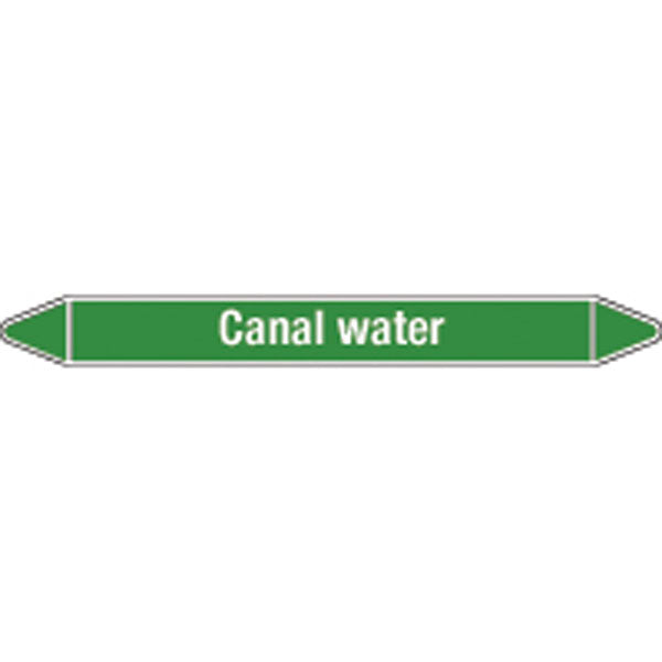 N009148 Brady White on Green Canal water Clp Pipe Marker On Roll