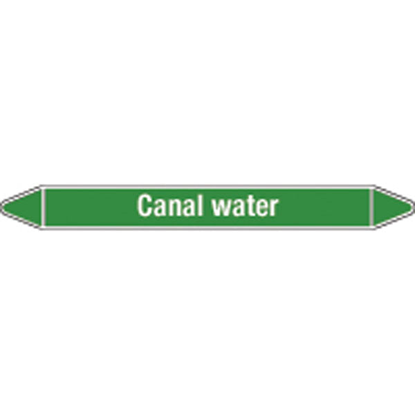 N009146 Brady White on Green Canal water Clp Pipe Marker On Roll
