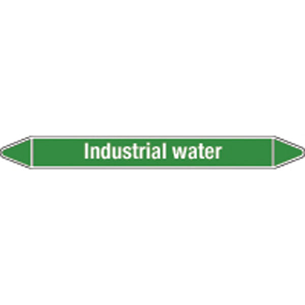 N009226 Brady White on Green Industrial water Clp Pipe Marker On Roll