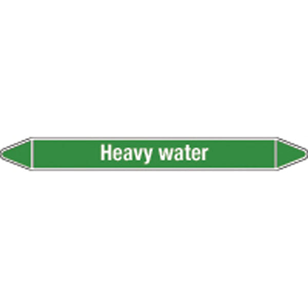 N009235 Brady White on Green Heavy water Clp Pipe Marker On Roll