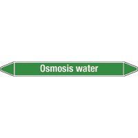 N009278 Brady White on Green Osmosis water Clp Pipe Marker On Card