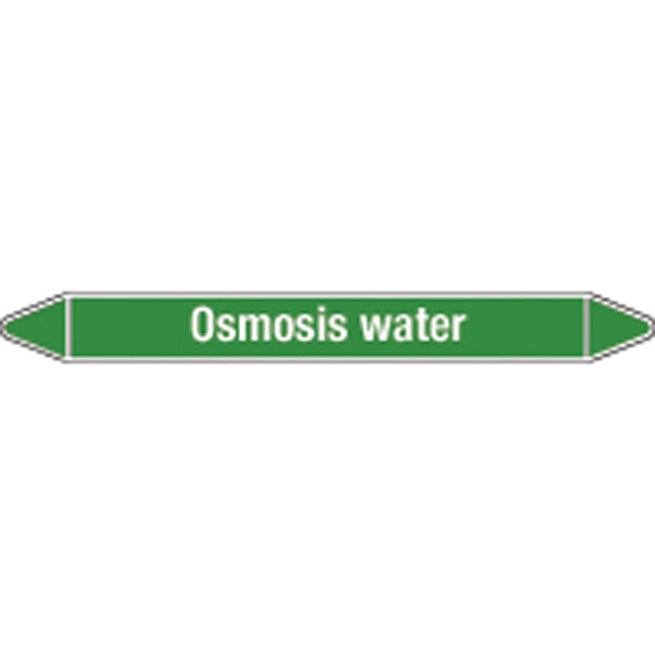N009280 Brady White on Green Osmosis water Clp Pipe Marker On Roll