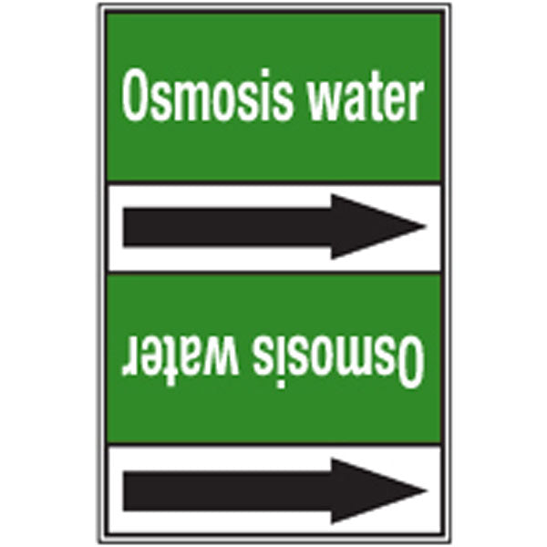 N009283 Brady White on Green Osmosis water Clp Pipe Marker On Roll