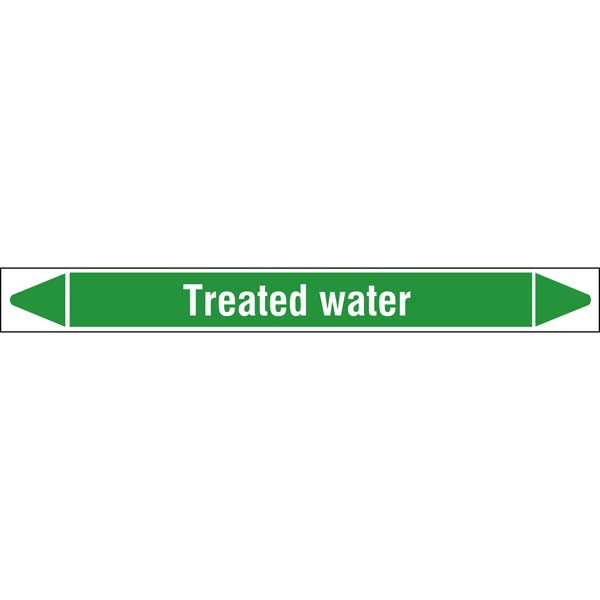 N009389 Brady White on Green Treated water Clp Pipe Marker On Roll