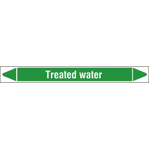 N009387 Brady White on Green Treated water Clp Pipe Marker On Roll