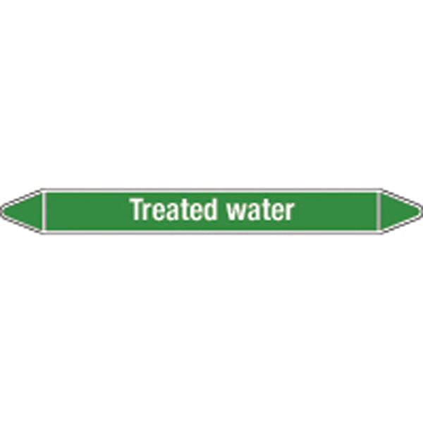 N009389 Brady White on Green Treated water Clp Pipe Marker On Roll