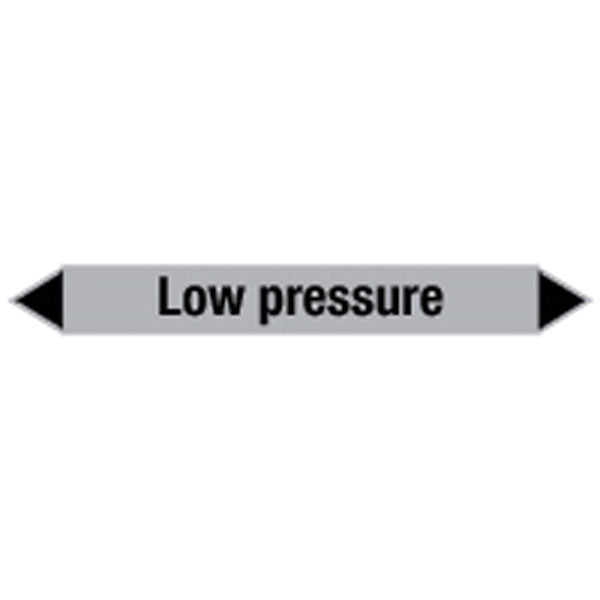 N009429 Brady Black on Grey Low pressure Clp Pipe Marker On Card