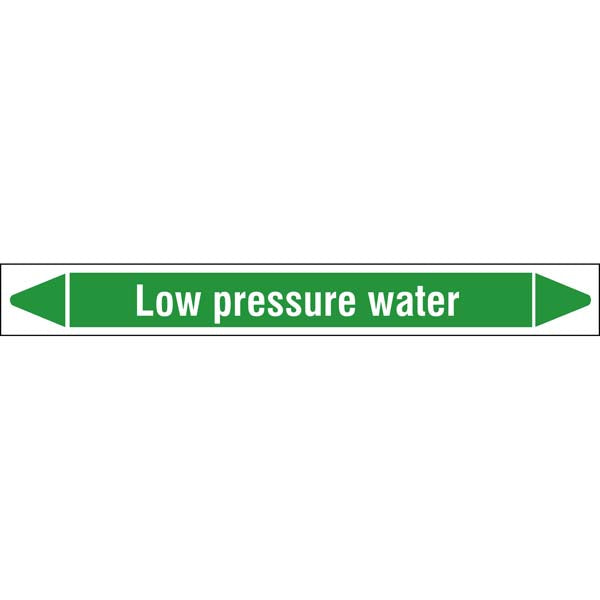 N009434 Brady Black on Grey Low pressure Clp Pipe Marker On Roll