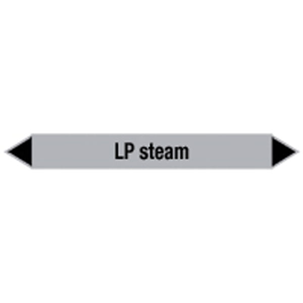 N009503 Brady Black on Grey LP steam Clp Pipe Marker On Card