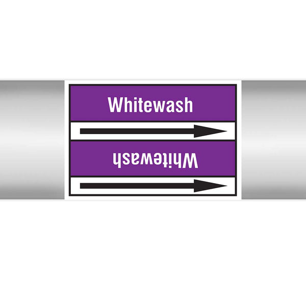 N022910 - Brady Pipe Marker On Roll WhiteWash 100.00mm x 33m