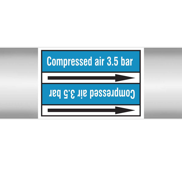 N022913 - Brady Pipe Marker On Roll Compressed Air 3.5 Bar 100.00mm x 33m