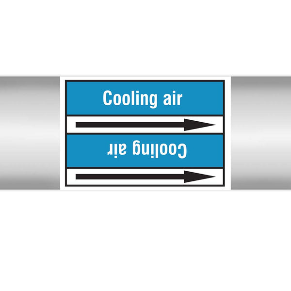 N022916 - Brady Pipe Marker On Roll Cooling Air 100.00mm x 33m
