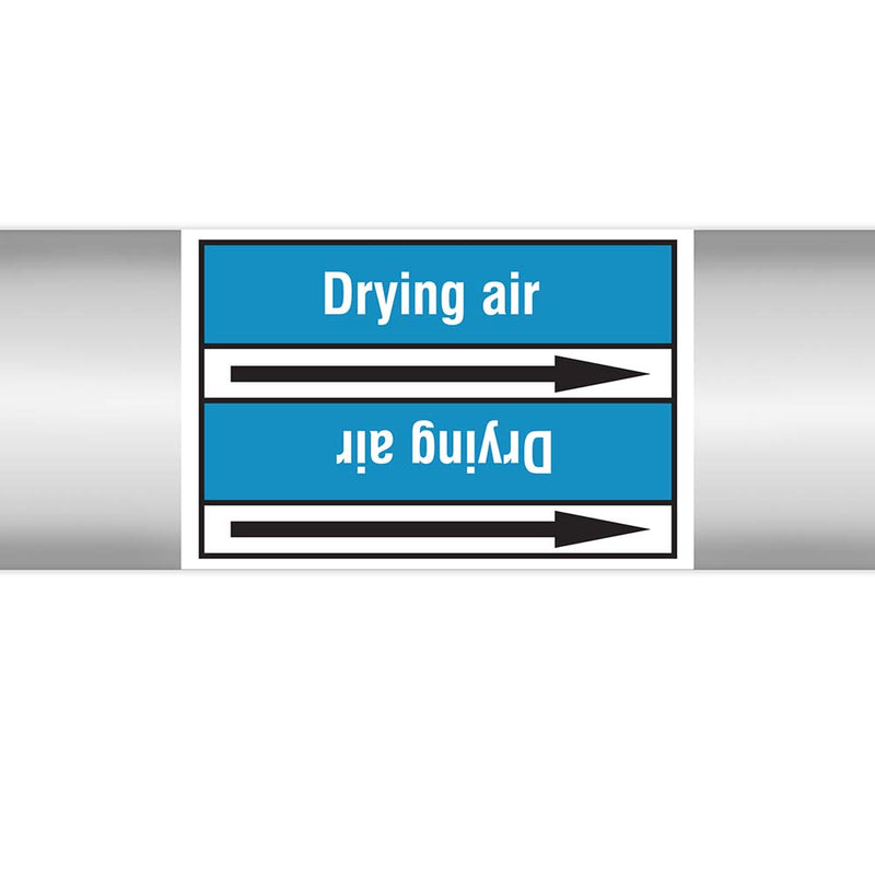 N022918 - Brady Pipe Marker On Roll Drying Air 100.00mm x 33m
