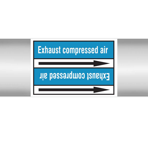 N022919 - Brady Pipe Marker On Roll Exhaust Compressed Air 100.00mm x 33m