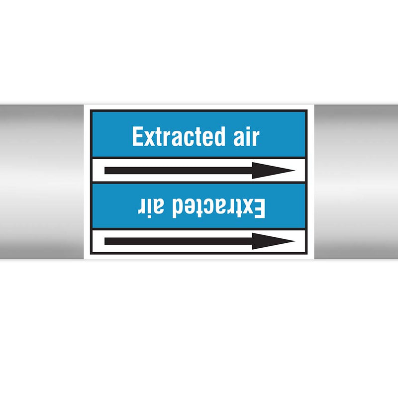 N022920 - Brady Pipe Marker On Roll Extracted Air 100.00mm x 33m