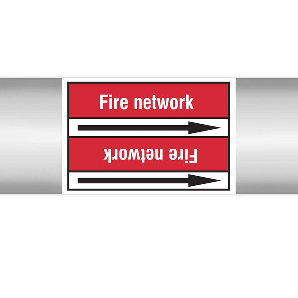 N022927 - Brady Pipe Marker On Roll Fire Network 100.00mm x 33m
