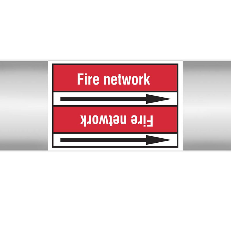 N022927 - Brady Pipe Marker On Roll Fire Network 100.00mm x 33m