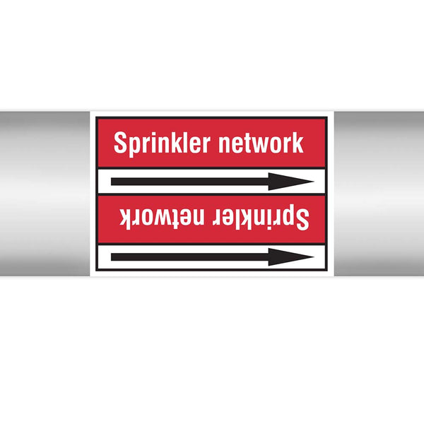 N022928 - Brady Pipe Marker On Roll Sprinkler Network 100.00mm x 33m