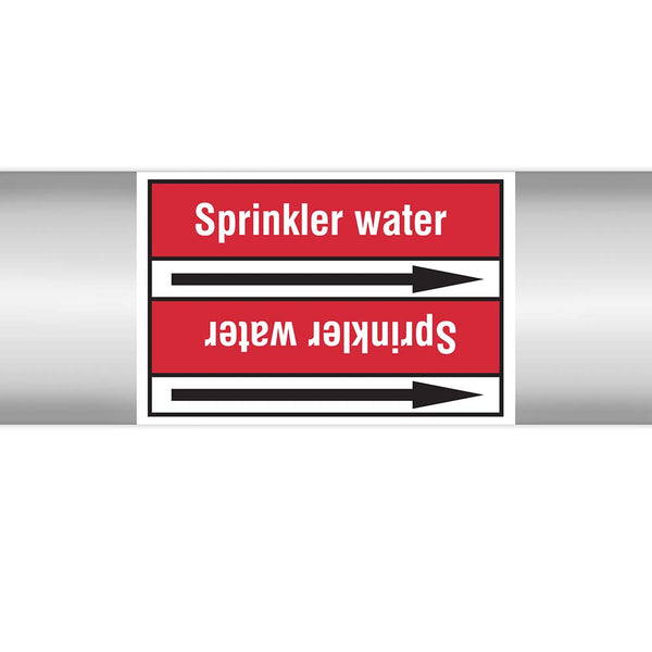 N022929 - Brady Pipe Marker On Roll Sprinkler Water 100.00mm x 33m