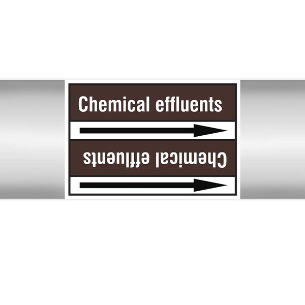 N022930 - Brady Pipe Marker On Roll Chemical Effluents 100.00mm x 33m
