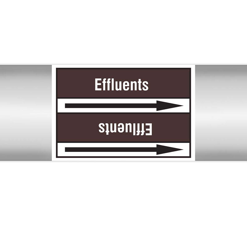 N023031 - Brady Pipe Marker On Roll Effluents 100mm x 33 m