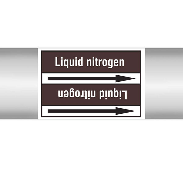 N022935 - Brady Pipe Marker On Roll Liquid Nitrogen 100.00mm x 33m