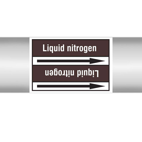 N022935 - Brady Pipe Marker On Roll Liquid Nitrogen 100.00mm x 33m