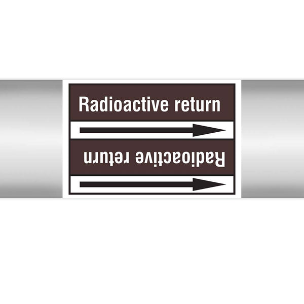 N022937 - Brady Pipe Marker On Roll Radioactive Return 100.00mm x 33m