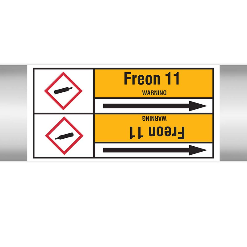 N022943 - Brady Pipe Marker On Roll Freon 11100mm x 33 m
